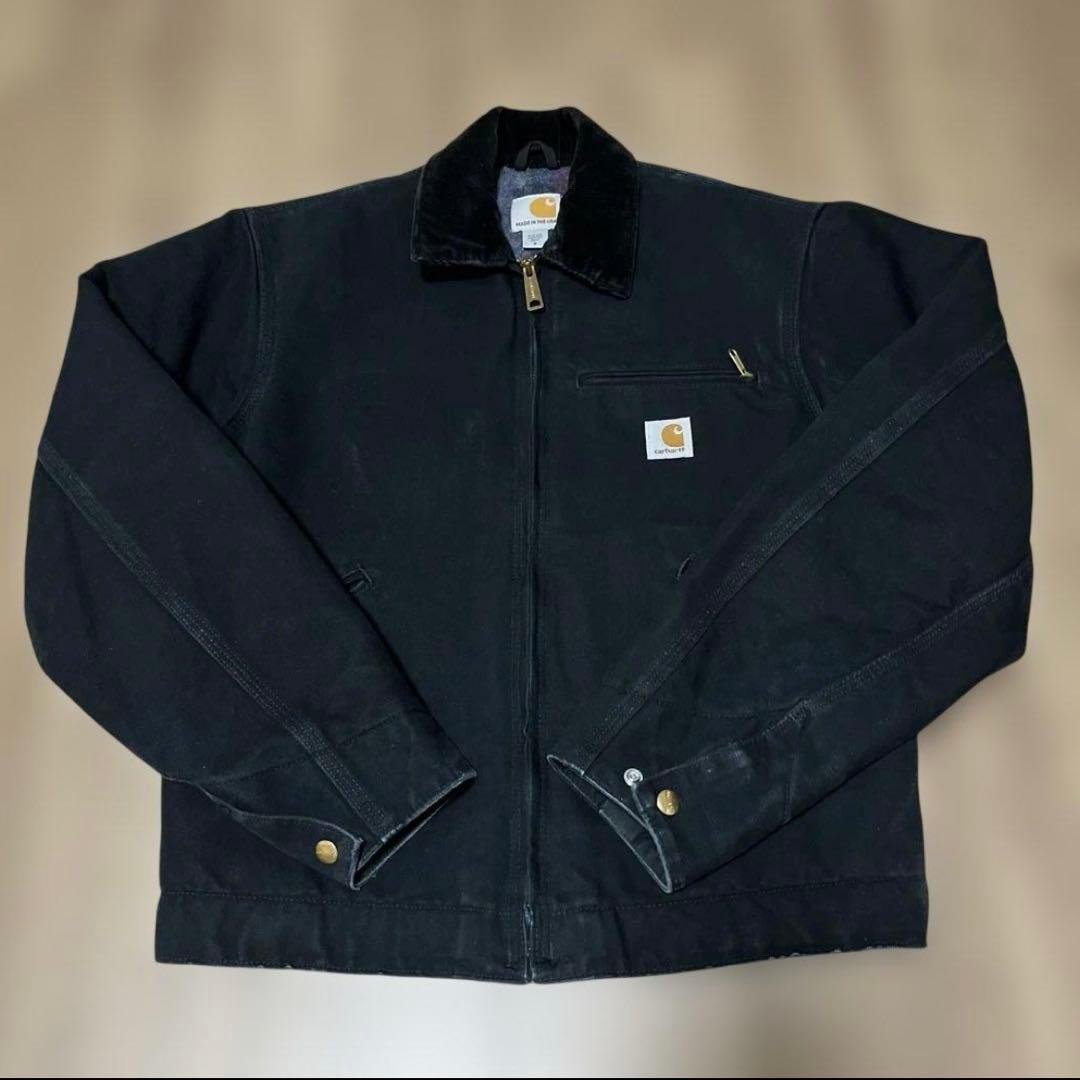 Carhartt デトロイトジャケット カーハート J001-BLK USA製 - メルカリ