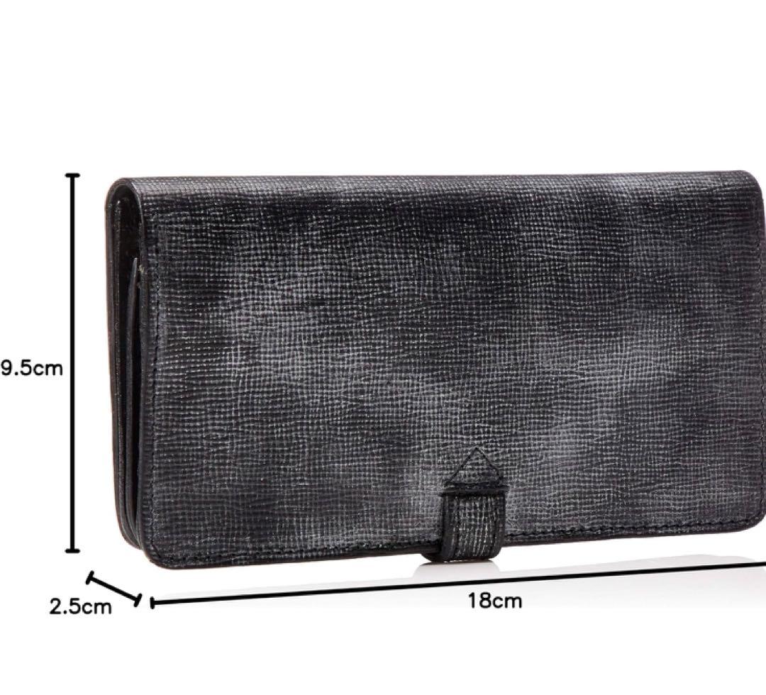 《良品》GLEN 長財布 ブラック レザー 本革 イギリス シボ