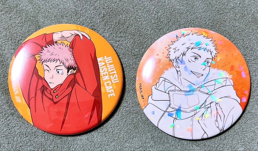 呪術廻戦 缶バッジ 呪術廻戦カフェ マルキューブ イルミネーション