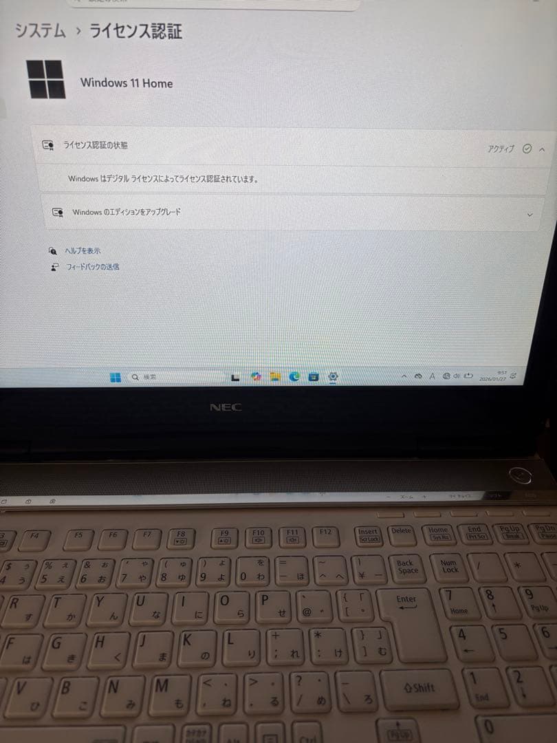 NEC/i7/16GB/SSD+HDD/Win11/タッチパネル