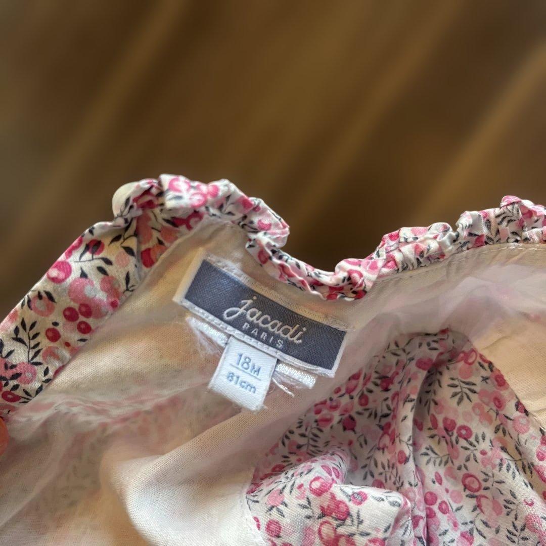 Jacadi 花柄ワンピース 18M - メルカリ