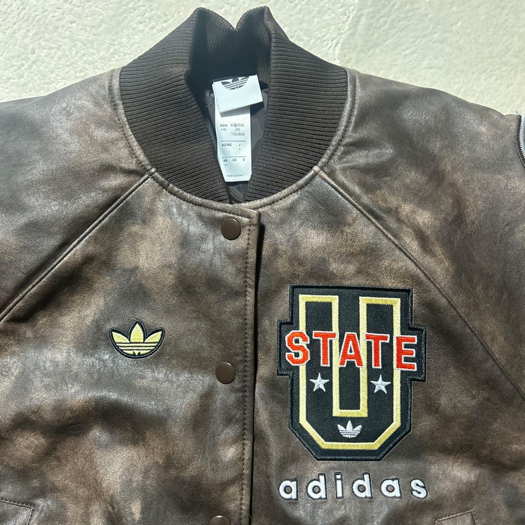 アディダス オリジナルATHLETIC DEPT ビンテージ合成皮革ジャケット