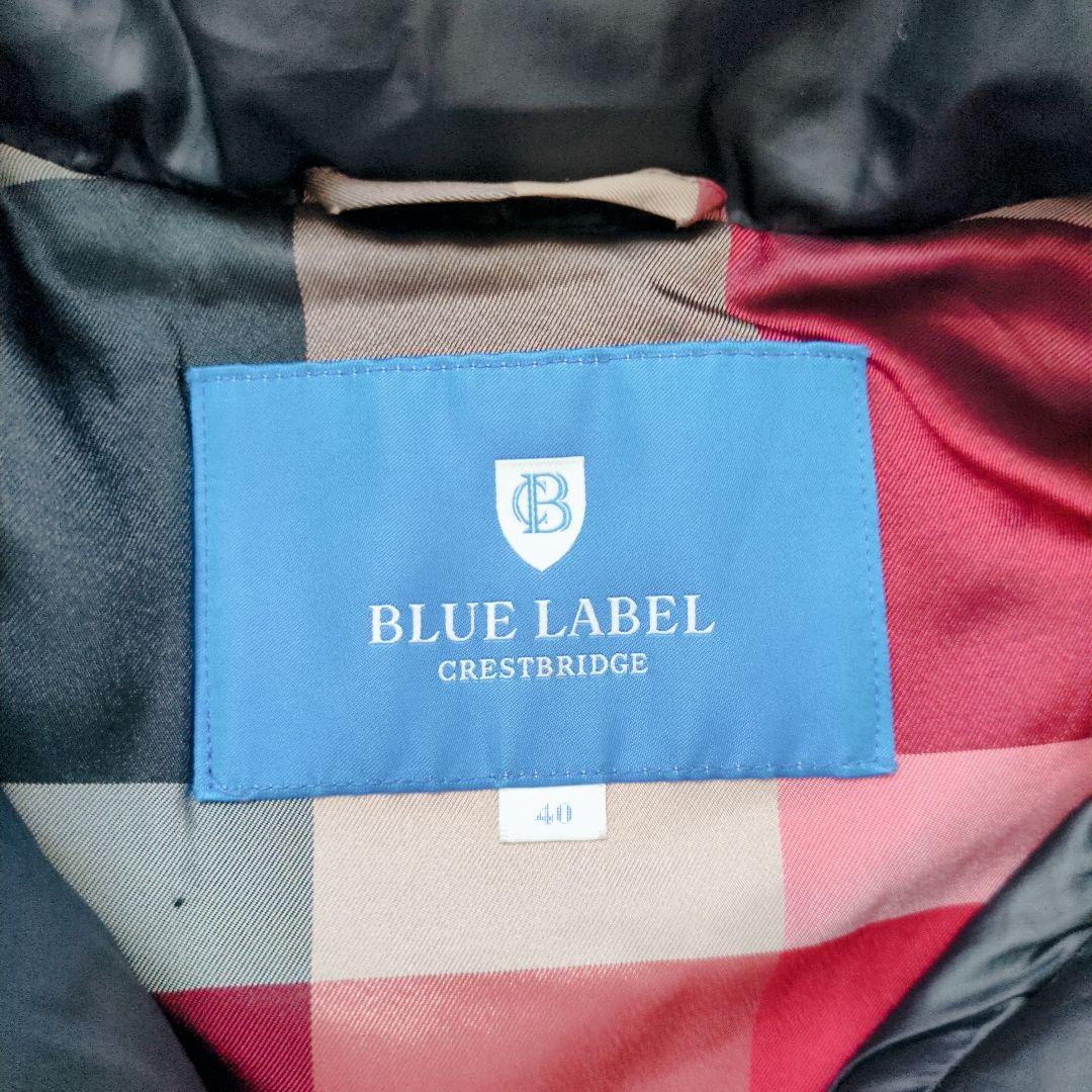 ブルーレーベルクレストブリッジ ダウンコート 赤チェック Aライン