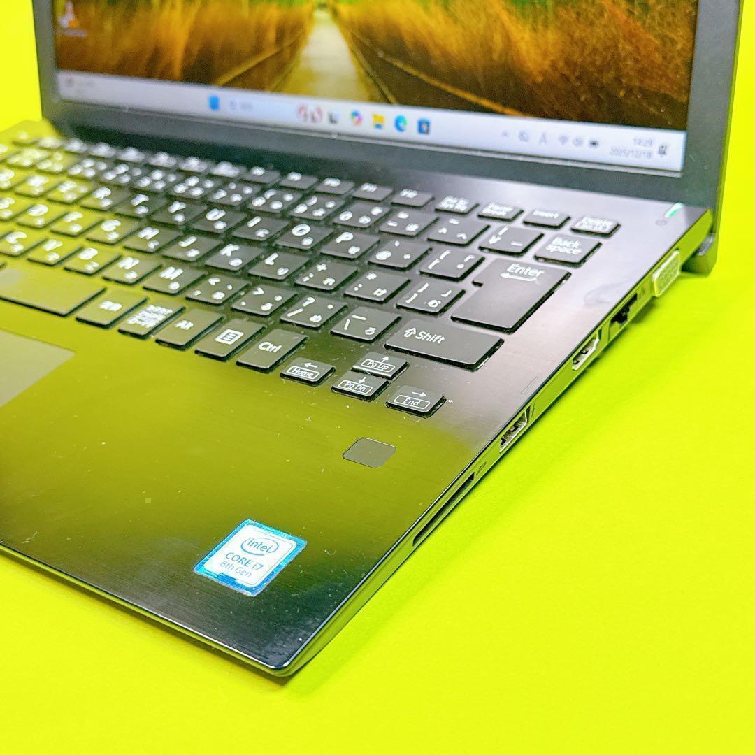最上級i7‼️win11 16GB VAIO✨薄型ノートパソコン カメラオフィス