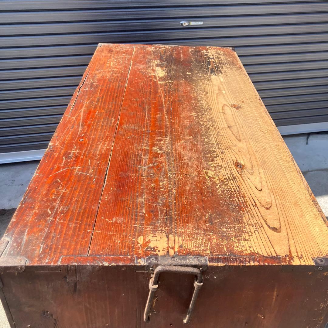 昭和レトロ 古家具 大型 仙台箪笥 4段9杯 引き出し箪笥 和箪笥