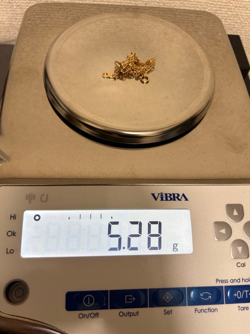 K18 デザインクリップチェーン ブレスレット 5.28g 17cm