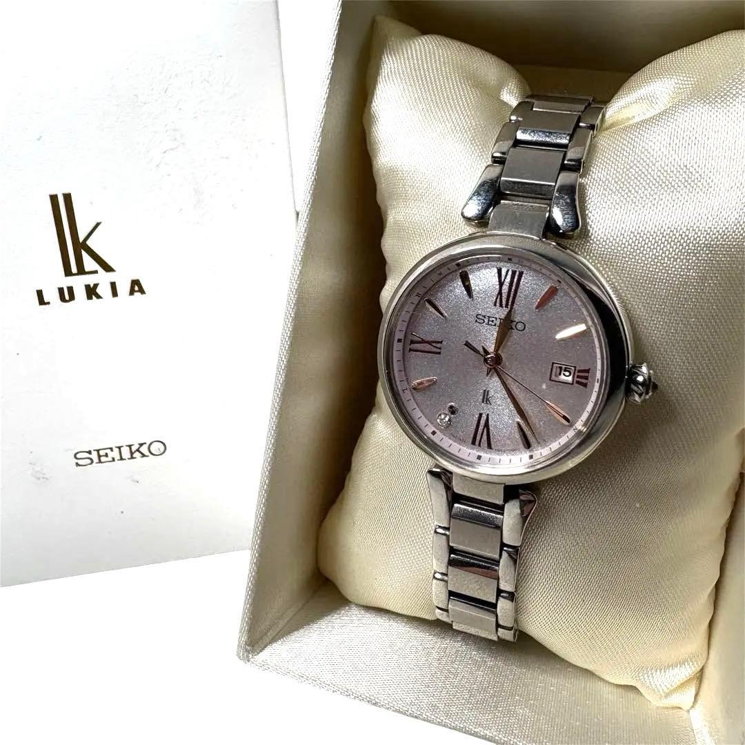 ルキア グロウ ダイヤ ソーラー電波 チタン 1B32 セイコー 時計 - メルカリ
