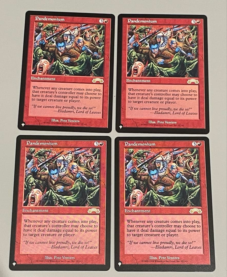 MTG 伏魔殿 Pandemonium 英語 4枚 - メルカリ