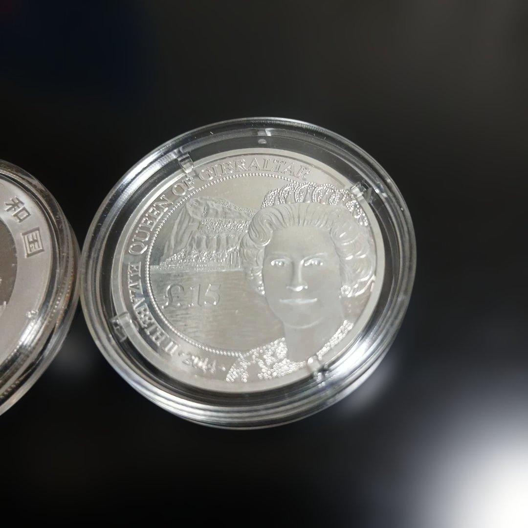 中*ー様 2017年中国パンダ 2014年 エリザベス銀貨 - メルカリ