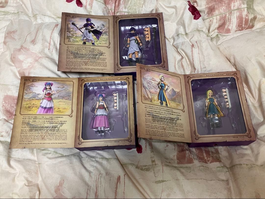 ドラゴンクエストⅤ　ブリングアーツ　3体セット　主人公　ビアンカ　フローラ 未開封 3体セット ショップ限定パーツ付 ドラゴンクエストV ドラクエ5