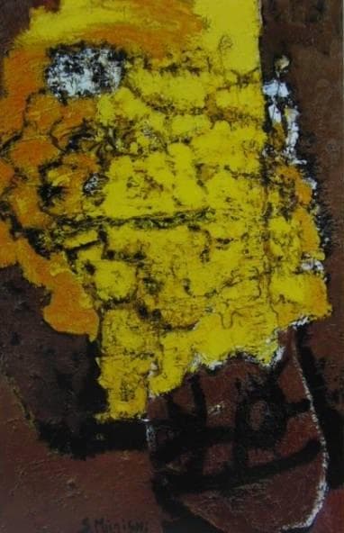 三岸節子、【花 ヴェロンにて】、希少な大判額装用画集より、美品