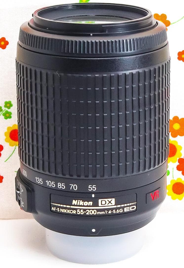 美品☆ニコン Nikon AF-S 55-200mm☆望遠レンズ☆手振れ補正つき