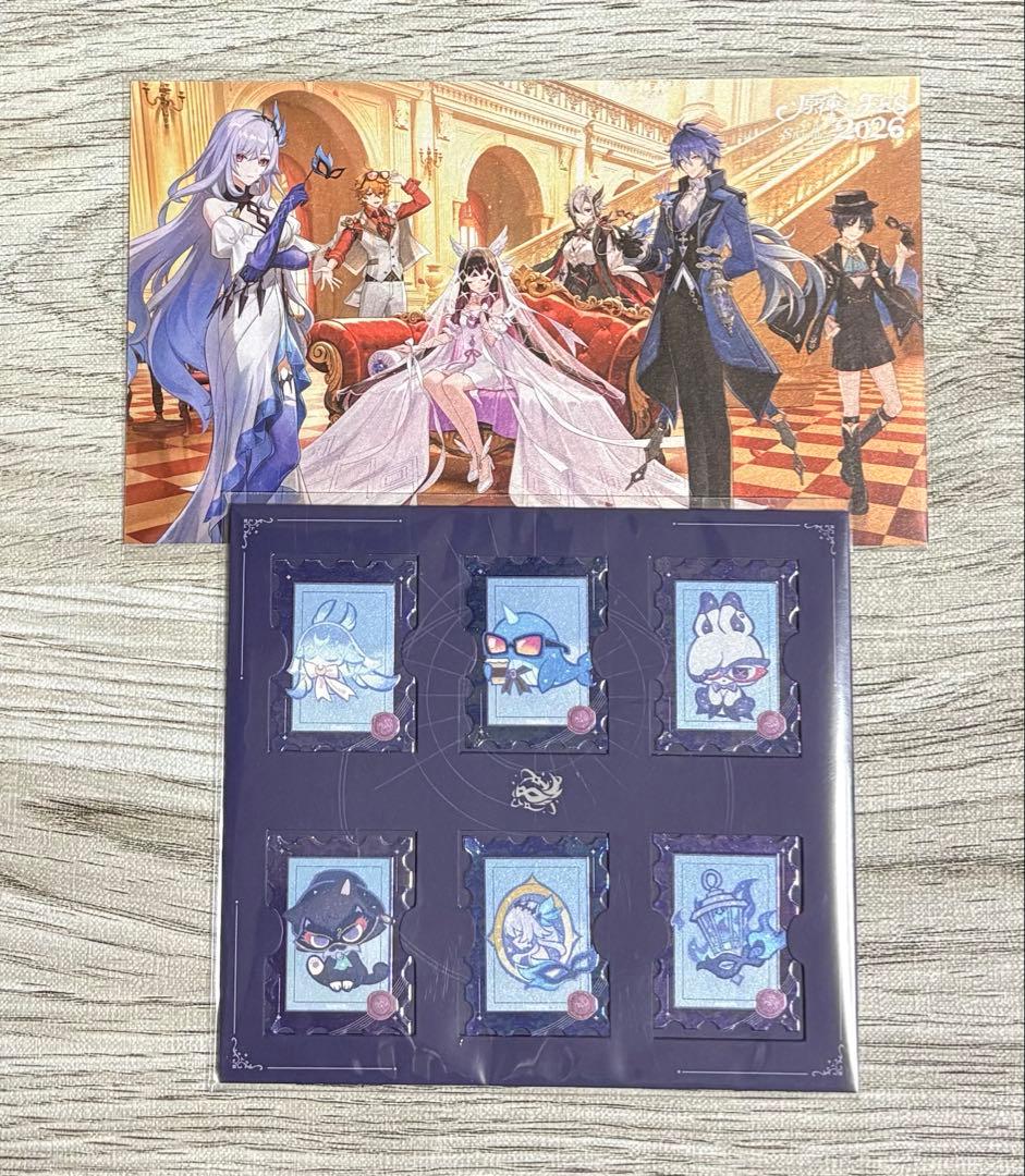 原神】2026年原神fes 特典 ポスカ ステッカー - メルカリ