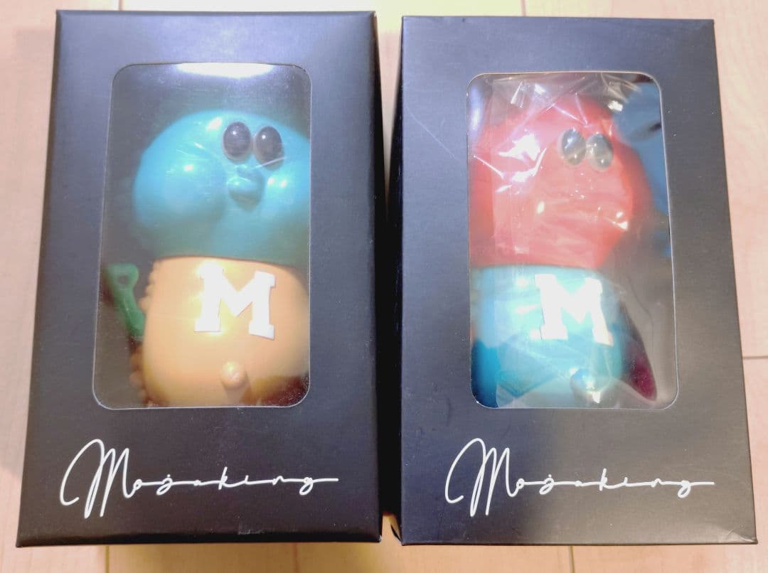 美品☆MOJAKING ソフビ 2体 セット　モジャキング　赤/緑　緑/黄 51ZeDXF6DDL._AC_UF350,