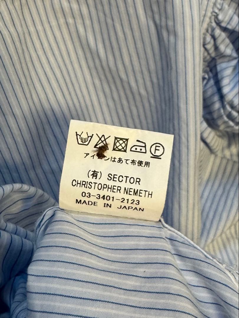 Christopher nemeth シャーリング ストライプシャツ - メルカリ