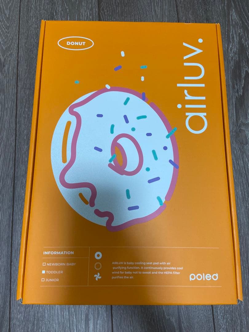 新品未開封品 airluv. エアラブ 4 ドーナッツ クールグレイ poled