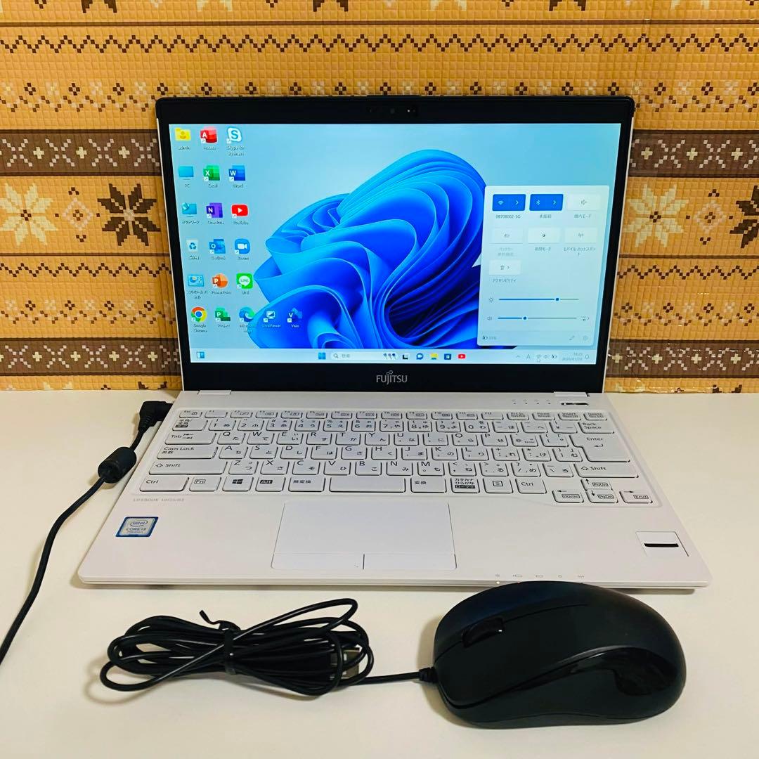 Y80 FujitsuノートパソコンSSD第7世代 コンパクトWindows11 FMV 訳あり ノートパソコン Windows11 i5 7世代 富士通 LIFEBOOK P728