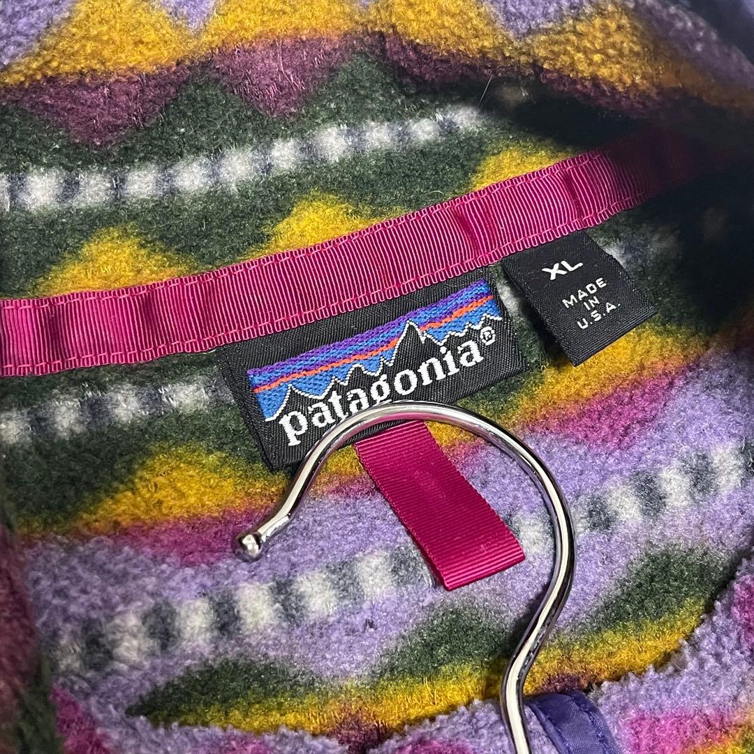 patagonia 希少 90s 初期 USA製 スナップT ダイヤ XL - メルカリ