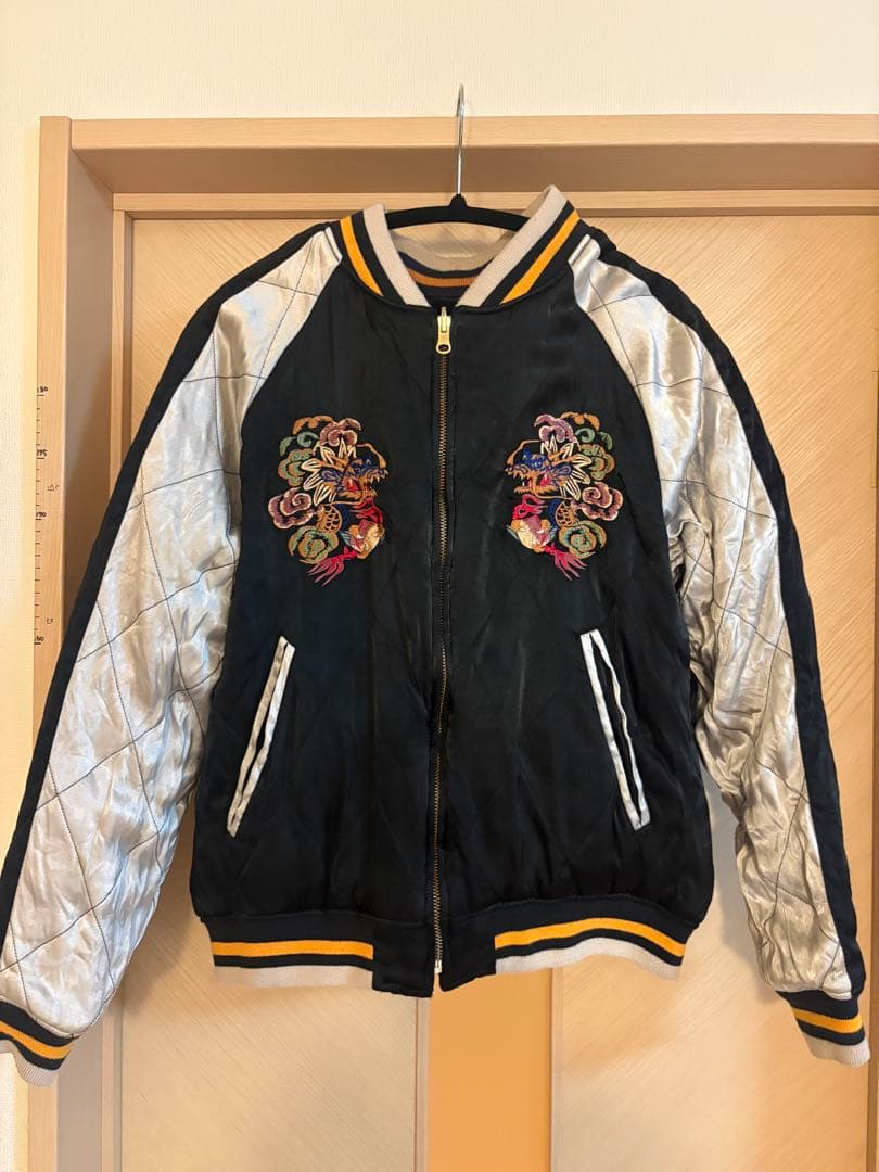 【希少】HOUSTON ベロア スカジャン 別珍 桃太郎 金太郎 リバーシブル 希少】houston ベロア リバーシブル スカジャン 桃太郎 金太郎 - メルカリ