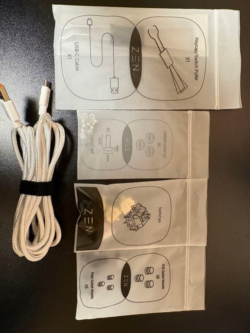 キーボード Wobkey zen 65 ultra White Gold