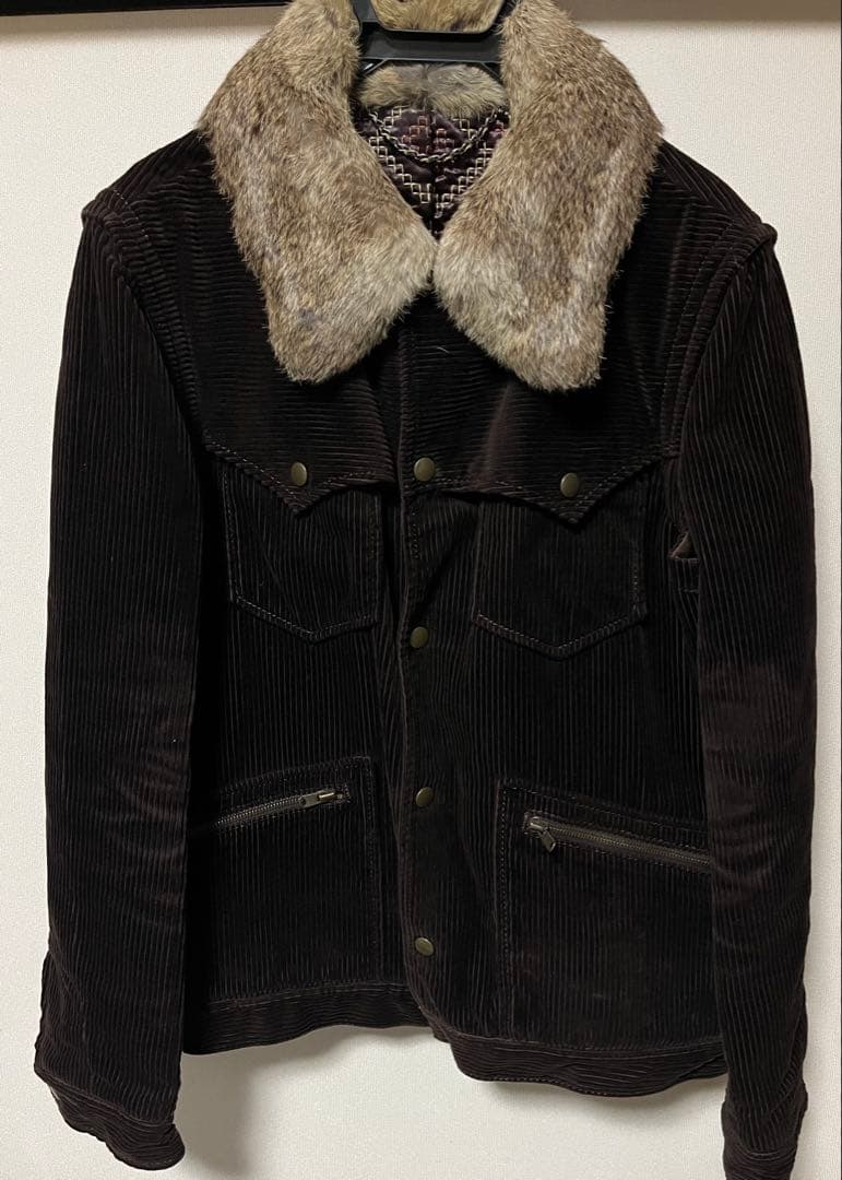 ナンバーナインジョージ期　ラビットファーコーデュロイジャケット　サイズ3 2040475037.jpg?1695778483