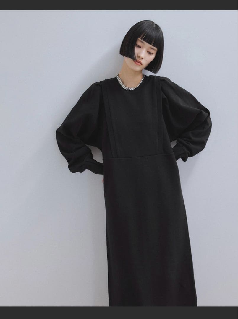 ADAM ET ROPÉ FEMME_バルーンスリーブスウェットワンピース ADAM ET ROPÉ FEMME(アダム エ ロペ ファム) / 【WEB限定