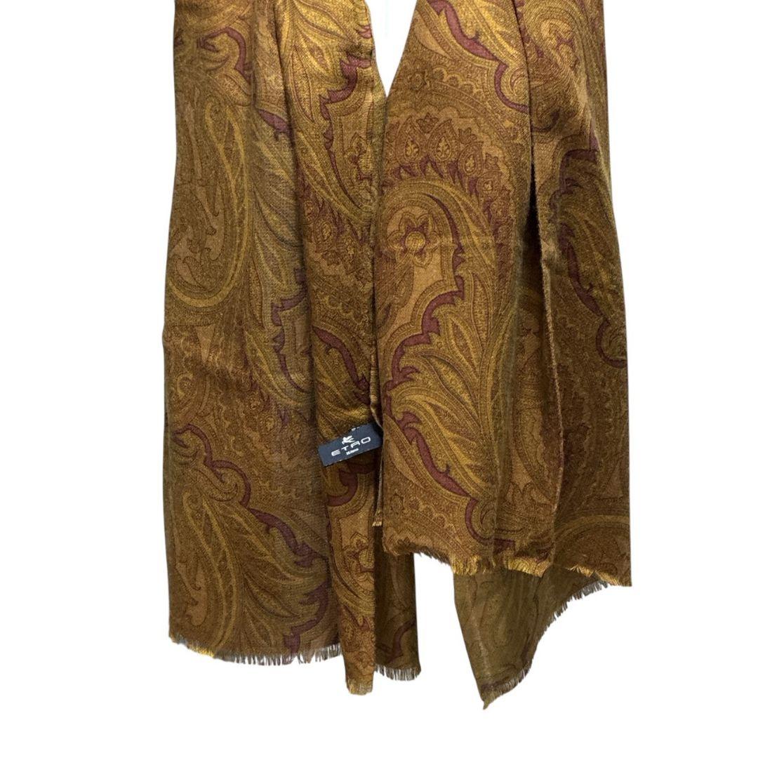 極美品】ETRO エトロ カシミヤ×シルク イタリア 大判ストール スカーフ