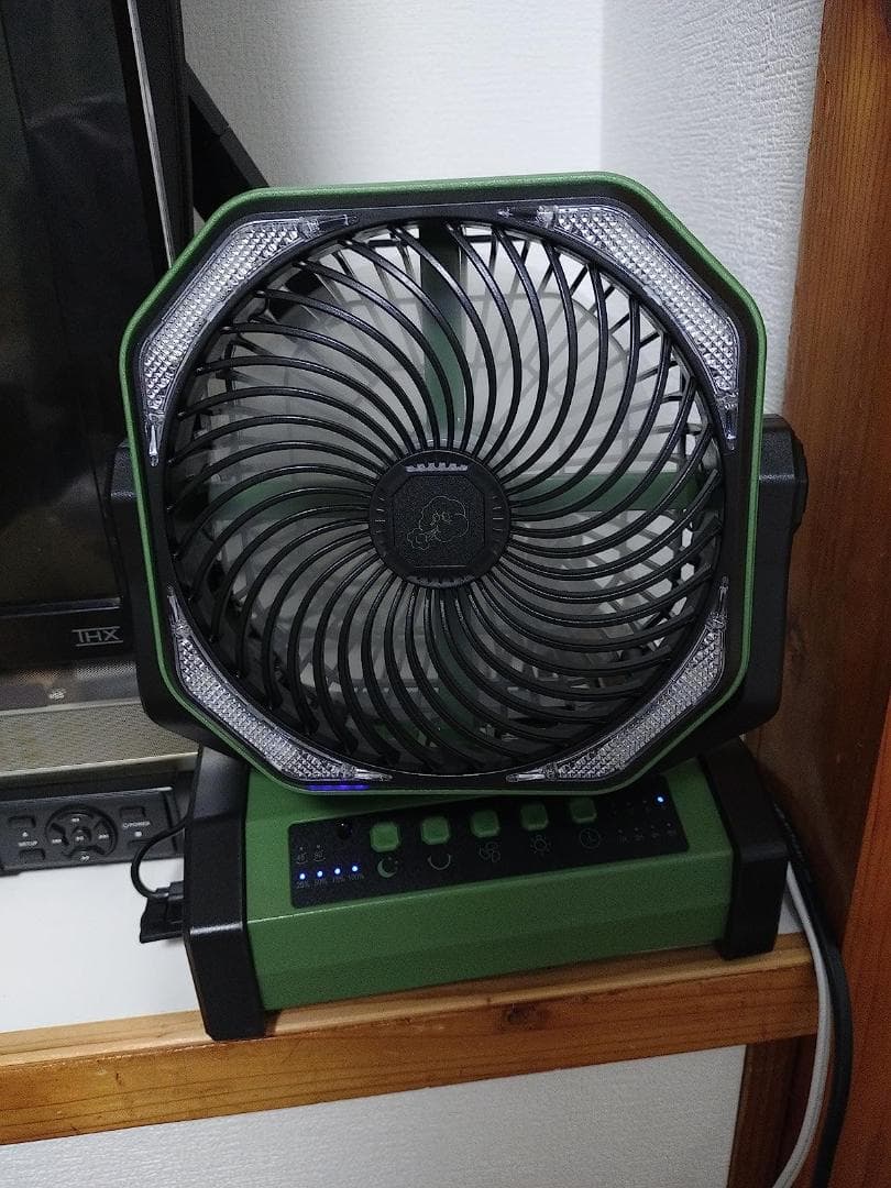 キャンプ 扇風機 20000mAh大容量 最大60時間連続使用 Type-C充A