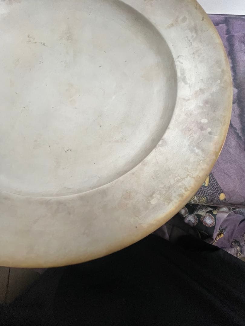 青木良太さんの銀彩リム大皿28.5cm