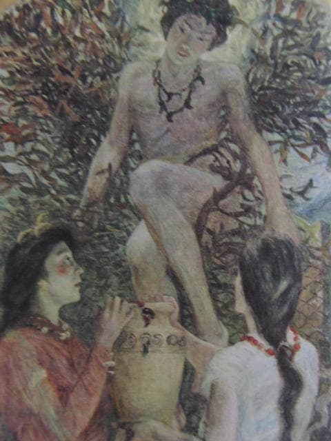 青木 繁【わだつみのいろこの宮】、年代物、希少画集画 - メルカリ