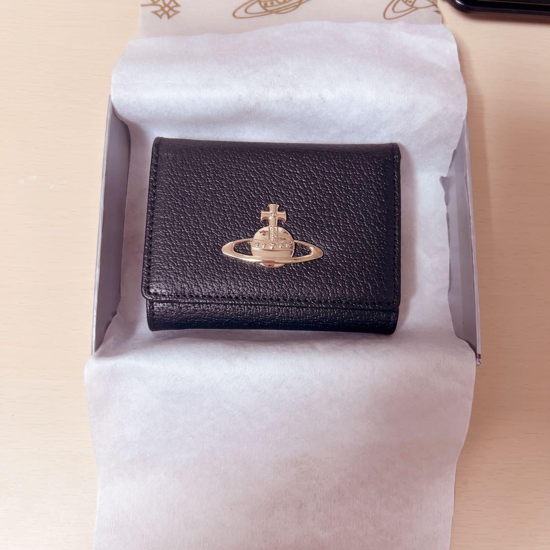 【未使用】 Vivienne Westwood 三つ折財布 黒 Vivienne Westwood - Vivienne Westwood 三つ折り 財布 ブラック 未