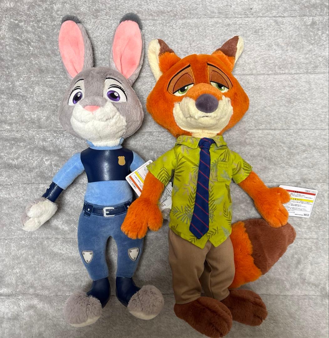 m*.様 ディズニー ズートピア ニック ジュディぬいぐるみ 警官姿のジュディとニック！セガプライズ ディズニー『ズートピア』 M