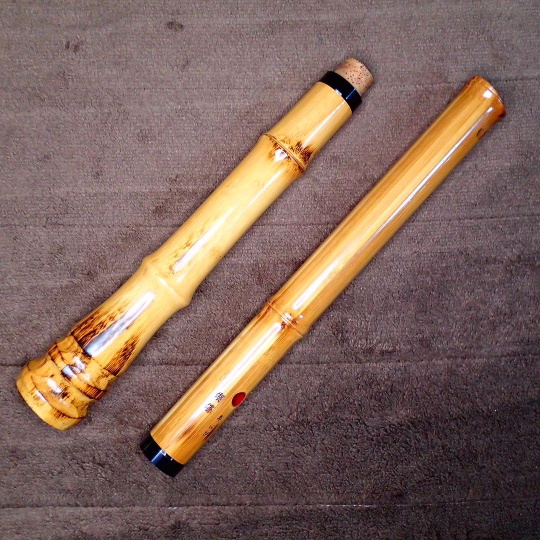 尺八 高級合竹曲管 蝴蝶 琴風調 二印 2尺1寸(正律管) - メルカリ