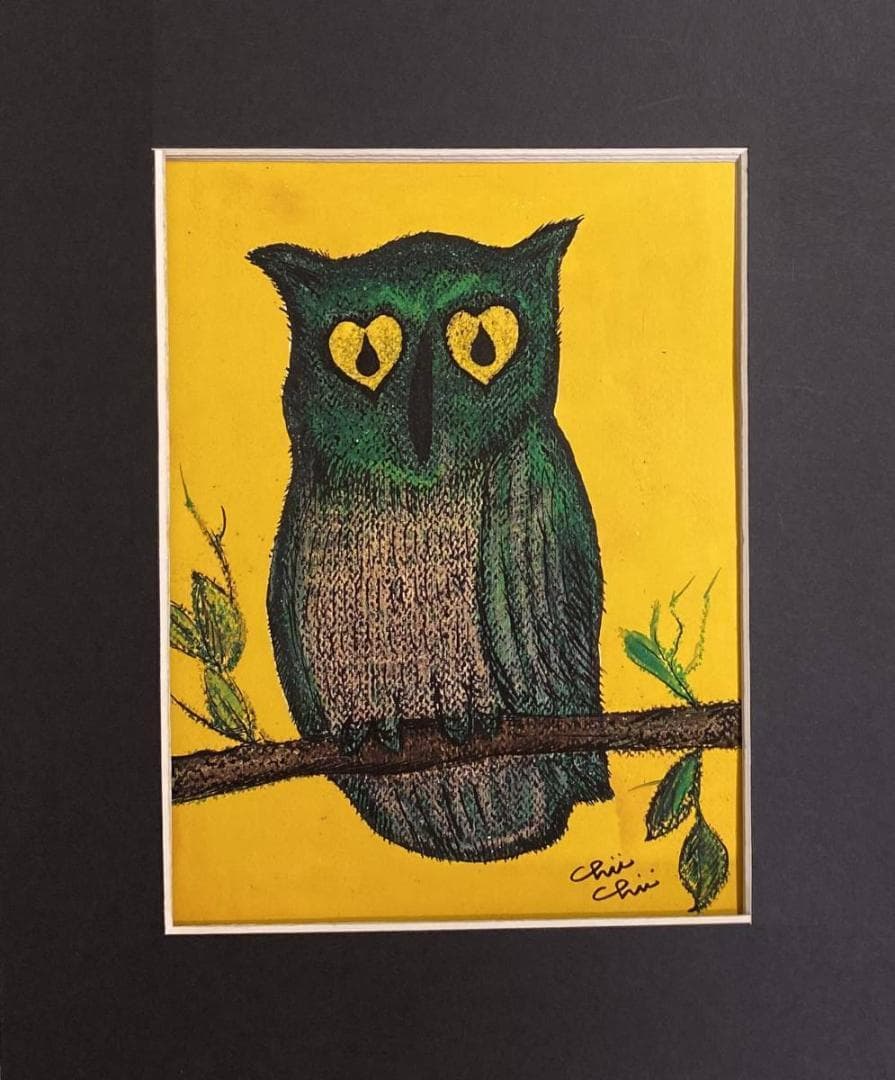 地井武男、【泣いたらあかん】、希少な額装用画集より、新品額装付