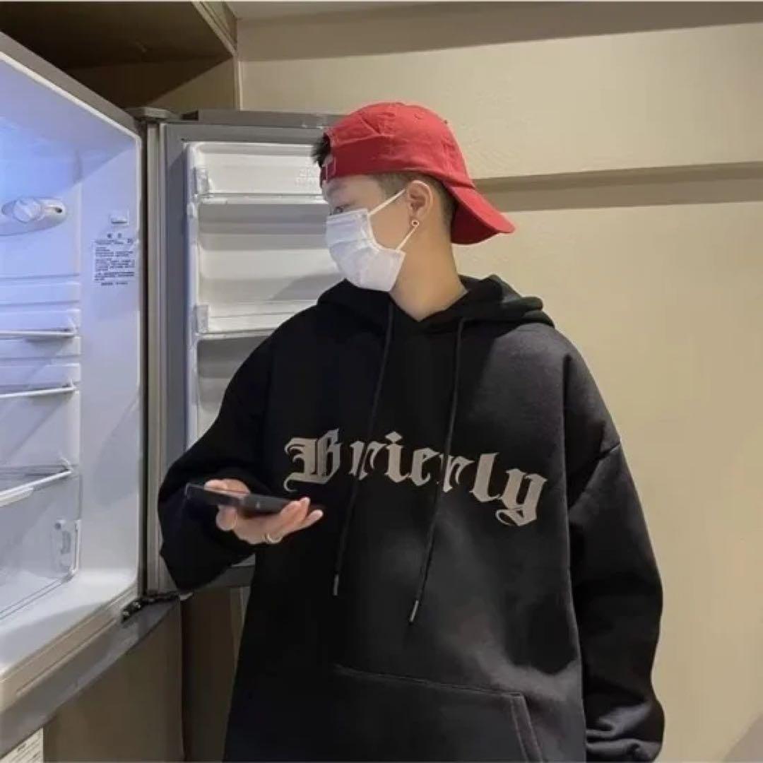 2. メンズ パーカー 十字架 クロス 韓国 ストリート ブラック - メルカリ