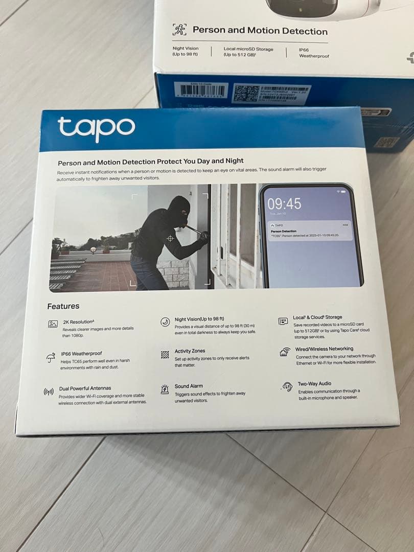 tapo TC68 2K屋外用Wi-Fiカメラ 2台セット TP-Link