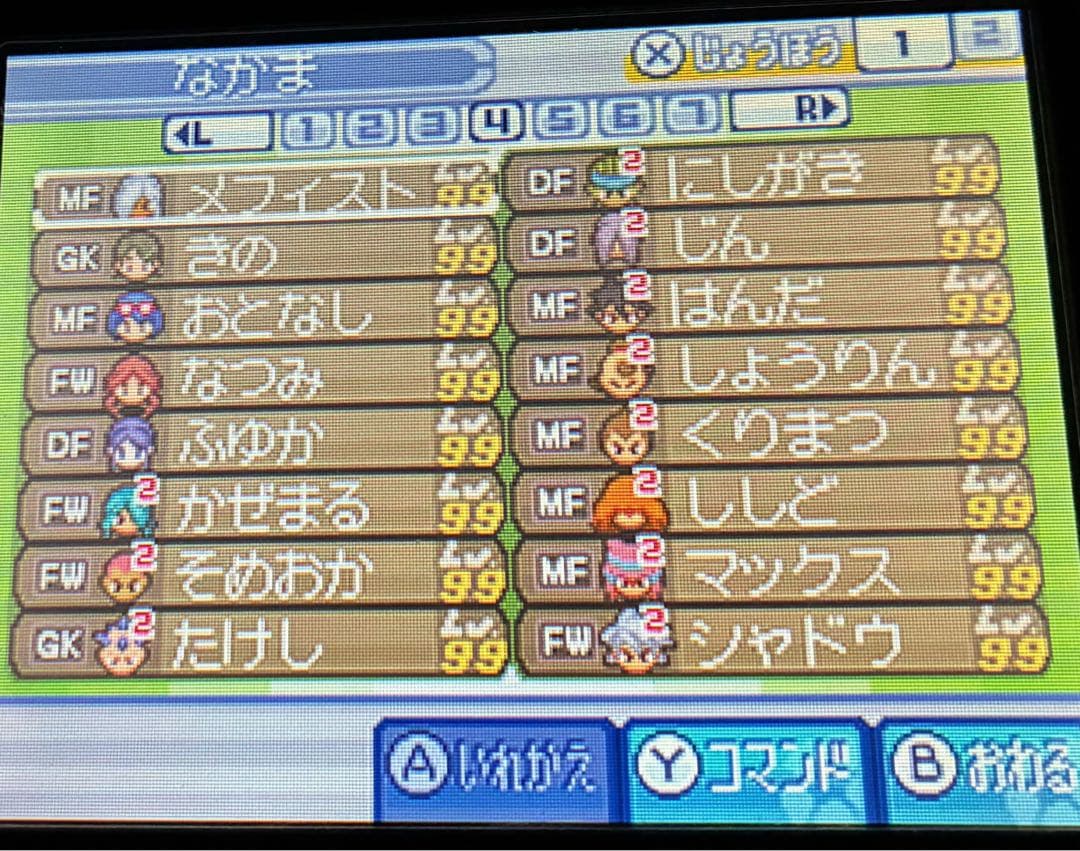 全メンバー極限育成済】イナズマイレブン3 世界への挑戦!!ジ・オーガ