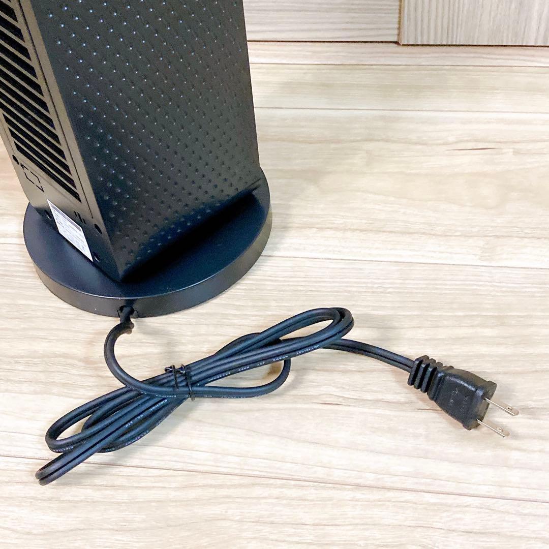 セラミックヒーター 小型 速暖 ファンヒーター 大風量 ブラック 省エネ