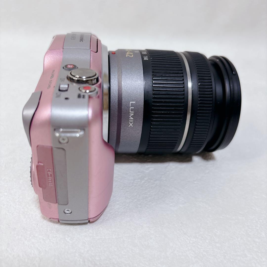 人気カラー✨Panasonic LUMIX DMC-GF3 レンズキット　ピンク