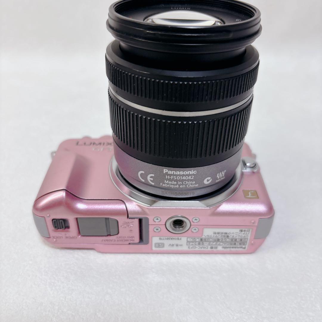 人気カラー✨Panasonic LUMIX DMC-GF3 レンズキット　ピンク