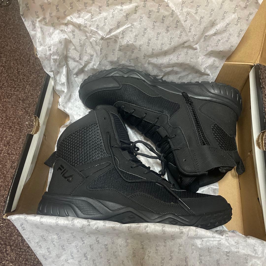 FILA ミニタリー タクティカル　ブーツ　サイドジップ　27.5cm