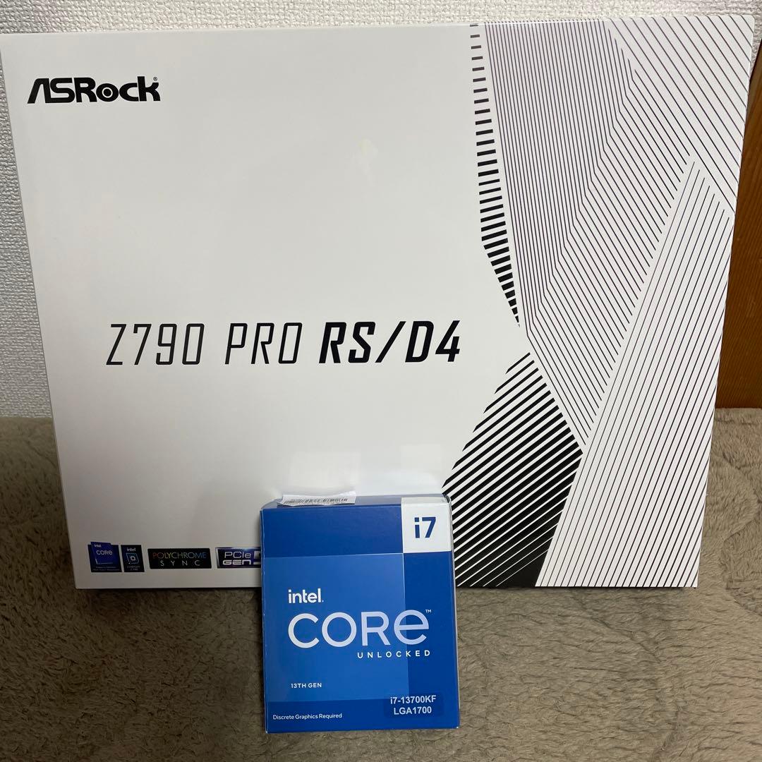 CORE i7 13700KFとASRock Z790 PRO RS/D4 Amazon.com: ASRock Z790 Pro RS/D4 Motherboard, Supports Intel 12th