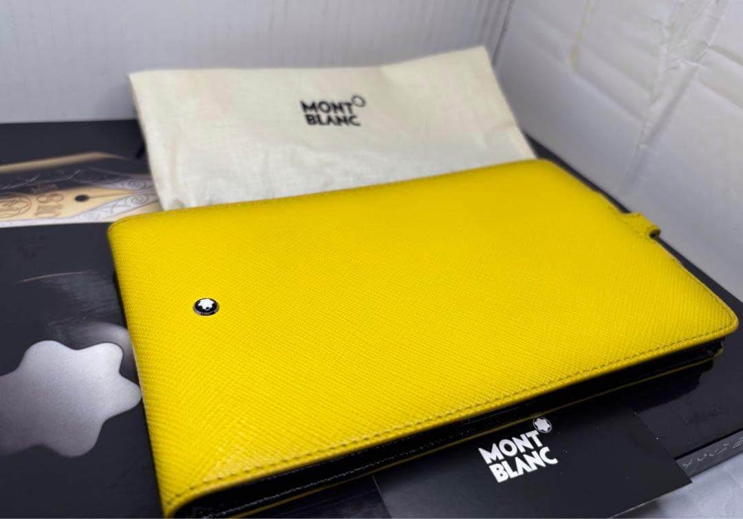 ⭐️金運幸運色⭐️モンブラン⭐️稀少完売入手困難品！大きさ問わず対応本革製スマホケース