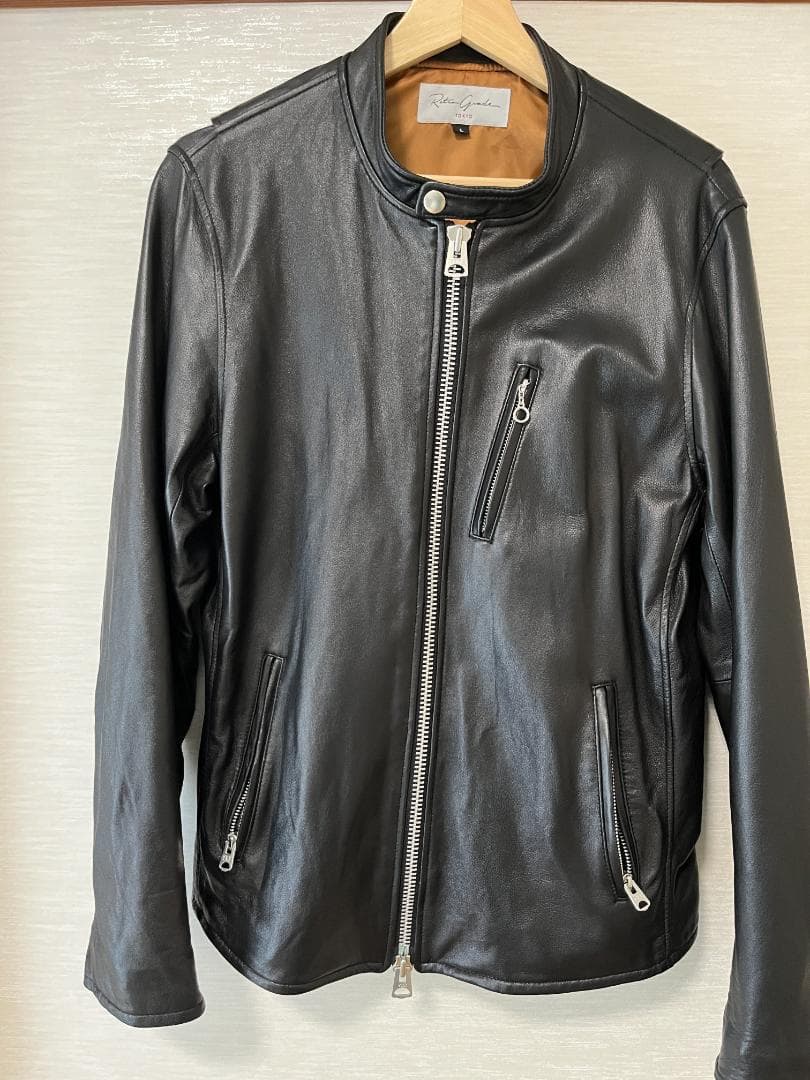 Retro Grade ブラック シングルライダース L（シープレザー）