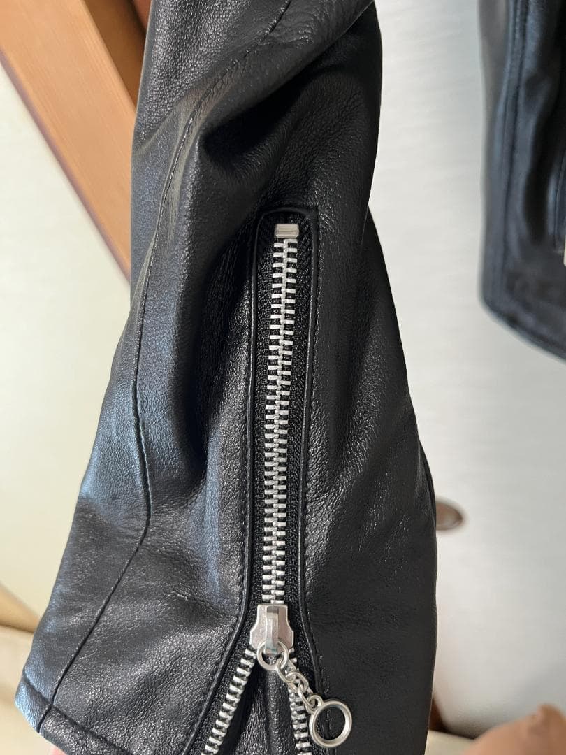 Retro Grade ブラック シングルライダース L（シープレザー）