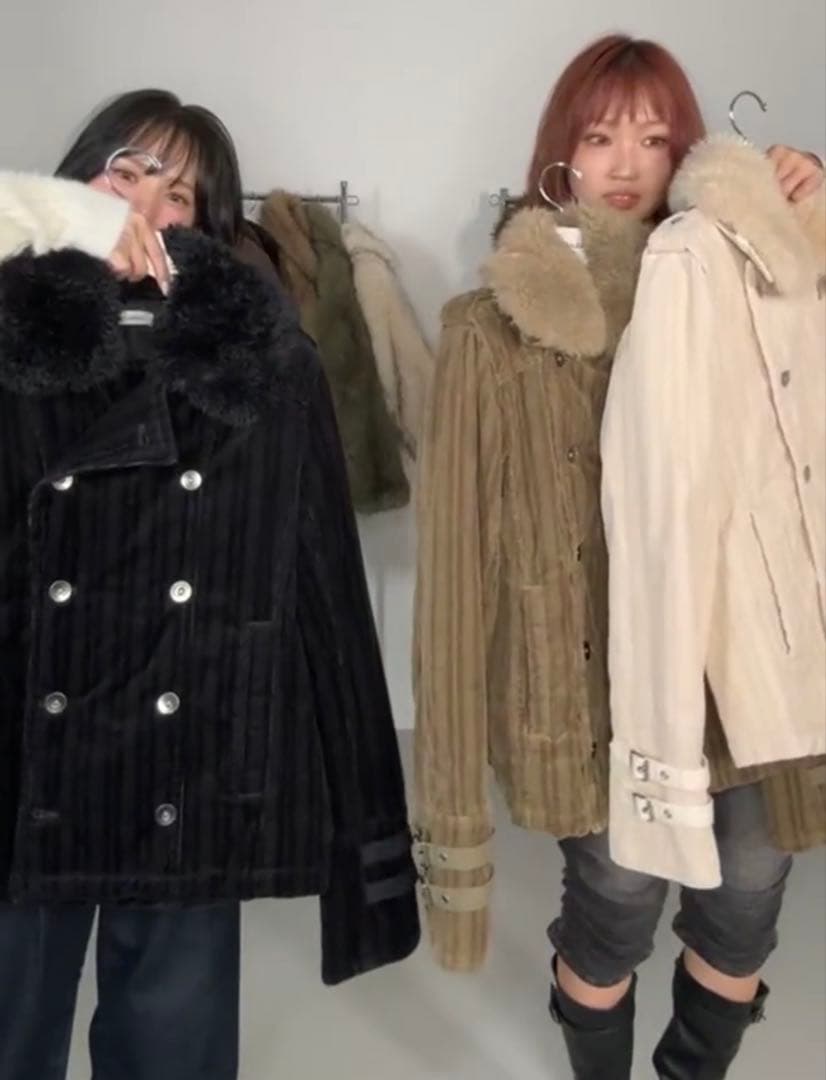 LAGUA GEM CORDUROY BOA ジャケット カーキ新品ラグアジェム - メルカリ