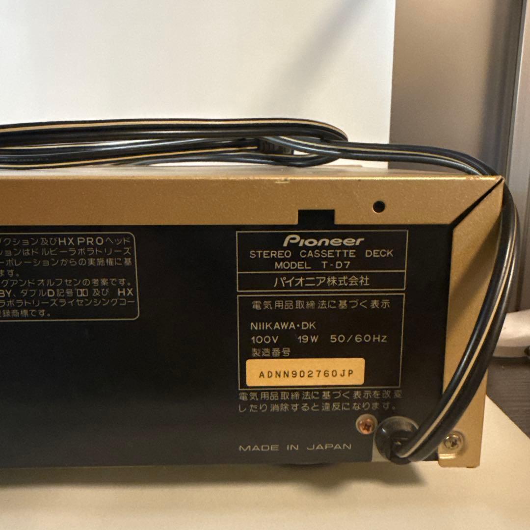 Pioneer パイオニア T-D7 カセットデッキ
