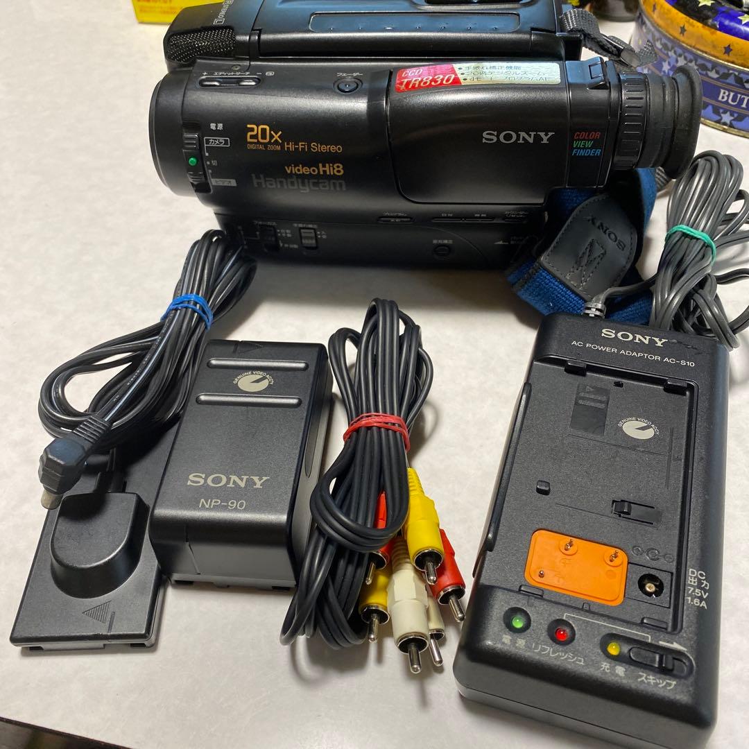 動作品SONY VideoHi8 HANDYCAM CCD-TR830 ⑤