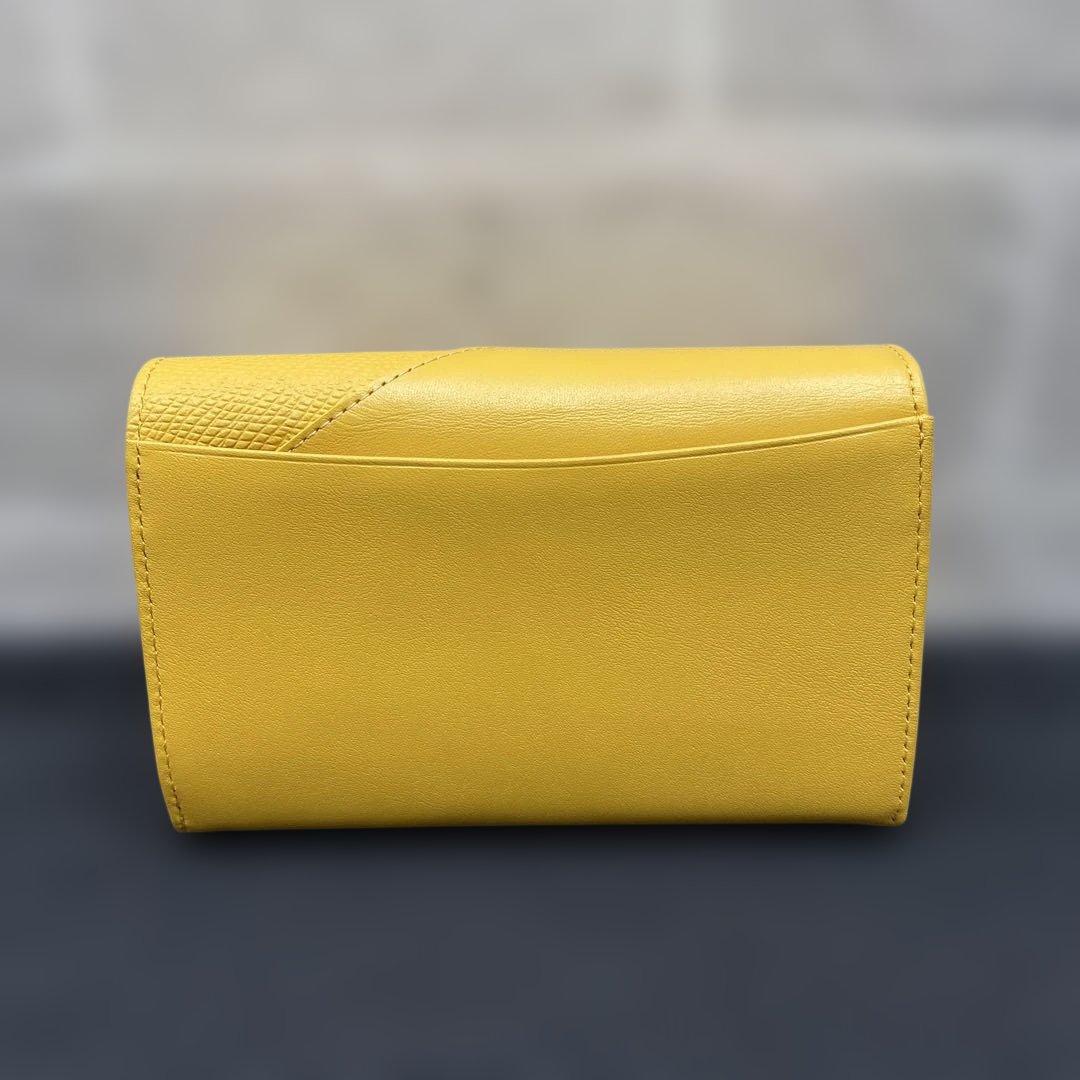 未使用品 Kitamura キタムラ 二つ折り財布 Kマーク イエロー - メルカリ