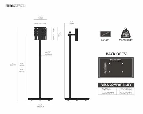 【新品】テレビスタンド キャスター付テレビ台 24~48インチ ブラック